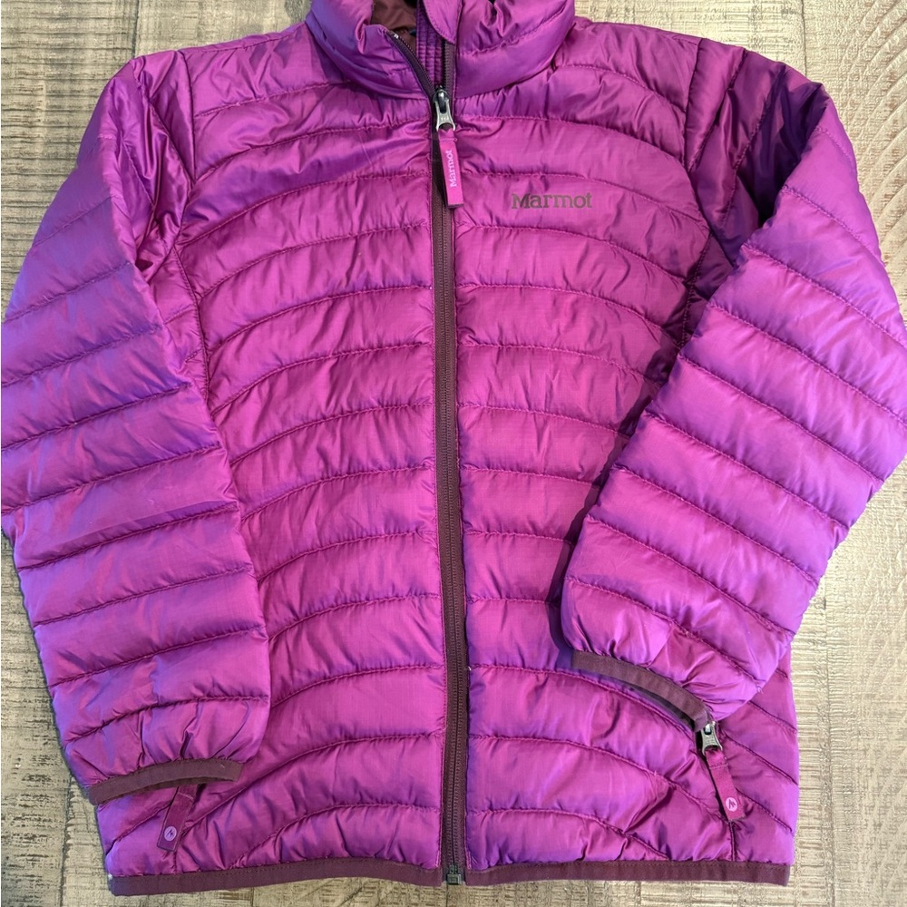 Marmot Kids Purple Puffer Jacket